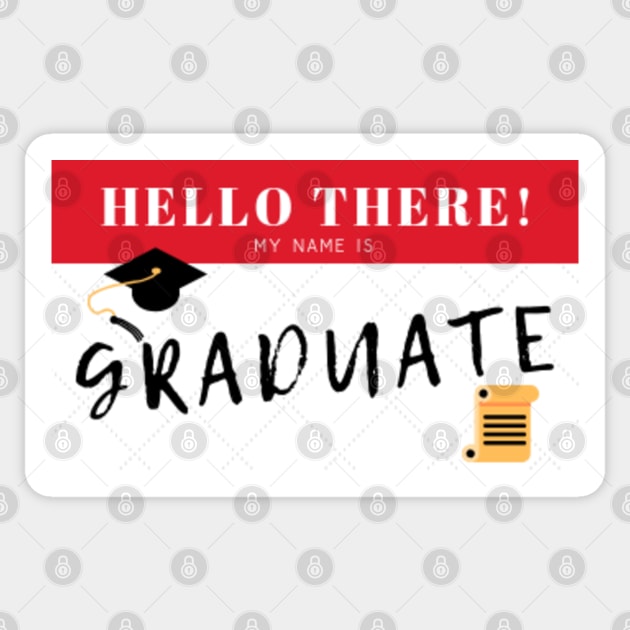 Graduate Nametag Sticker by LaurenPatrick